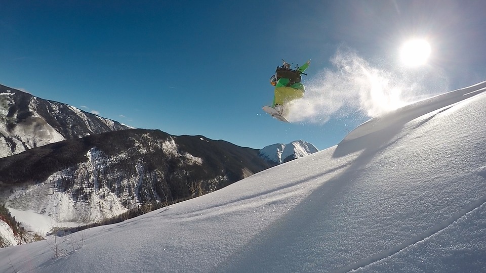 snowboarder, mountain